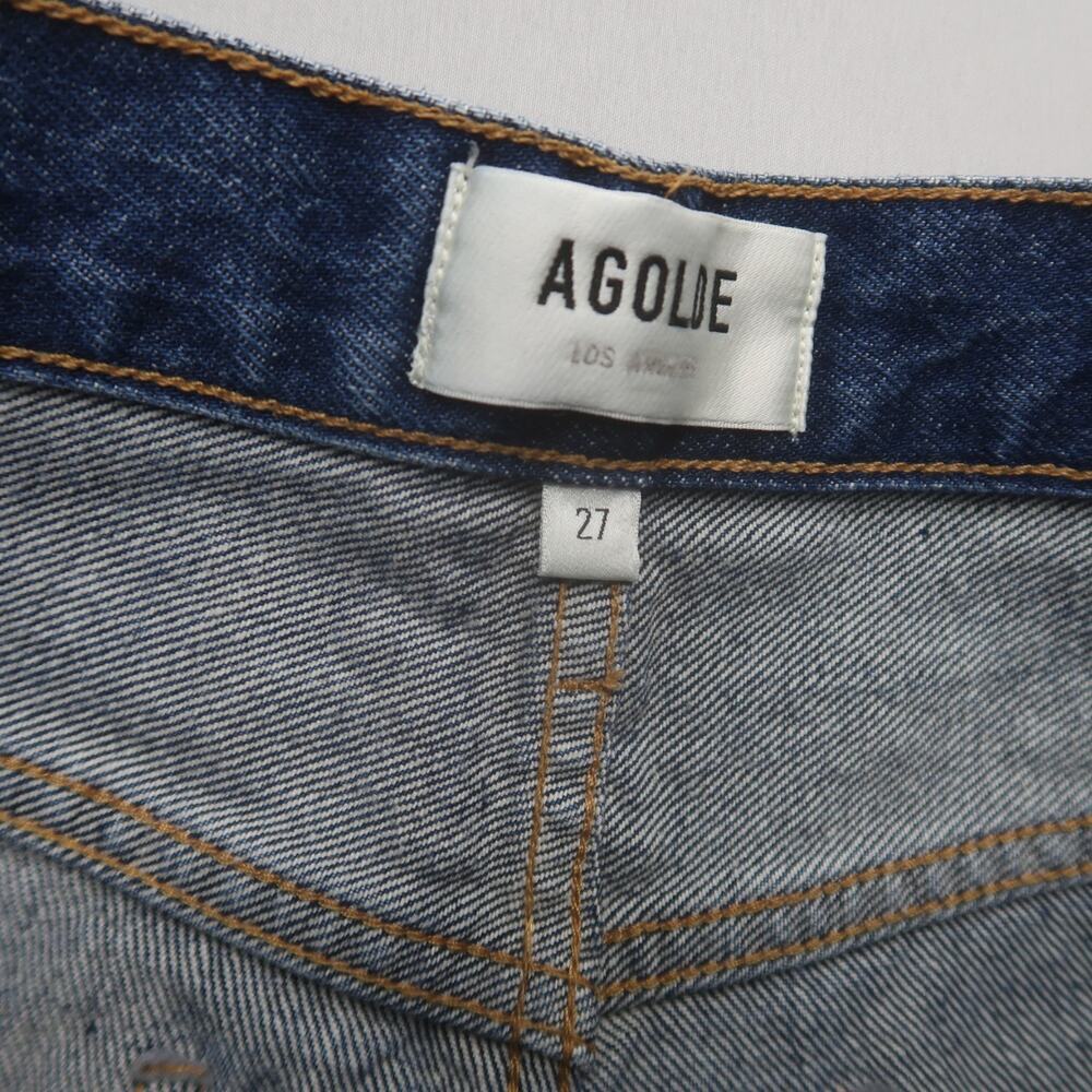 AGOLDE Parker Long Low Slung Vintage Straight Jeans in Placebo 27 - Picture 9 of 14
